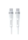 100W Type-C to Type-C Hızlı Şarj ve Data Kablosu 1.3m Beyaz AZ-B03a (100w Type-C to Type-C Beyaz)