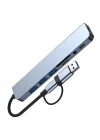 1060 8 in 2 USB-C & USB 3.0 Hub Çoklayıcı USB, Type-C, SD/TF ve Aux Çevirici x USB 3.0: 5Gbps ultra hızlı veri transferi. Klavye, mouse ve yazıcılar için stabil bağlantı.