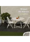 1066 Bahçe Balkon Teras Banyo Paspası 9lu Zemin Karosu Antrasit