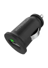 10W USB-A 2.1A Tekli Araç Şarjı, 2.1A, Siyah