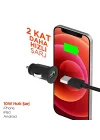 10W USB-A 2.1A Tekli Araç Şarjı, 2.1A, Siyah