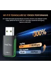 1100 Mbps Dual Band Wi-Fi 6 Alıcı ve Bluetooth 5.4 Adaptör Mini USB Dongle