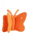 11274 Apple iPad 2 3 4 ile Uyumlu Butterfly Standlı Tablet Kılıf, Turuncu