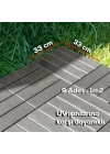 1177 Bahçe Balkon Teras Banyo Paspası 9lu Zemin Karosu Latte