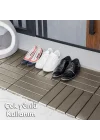 1177 Bahçe Balkon Teras Banyo Paspası 9lu Zemin Karosu Latte