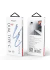 1.2M 60W Type-C to Type-C PD Hızlı Şarj Kablosu - Mavi