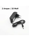 12V Fişli Adaptör 2 Amper 25 Watt - Şerit LED, Modem ve Kamera Uyumlu Güç Kaynağı Trafosu - Cata