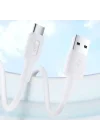 12W USB-A to Type-C Silikon Hızlı Şarj ve Data Kablosu Beyaz 2 Metre
