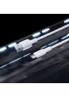 12W USB-A to Type-C Silikon Hızlı Şarj ve Data Kablosu Beyaz 2 Metre