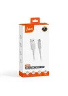 12W USB-A to Type-C Silikon Hızlı Şarj ve Data Kablosu Beyaz 2 Metre