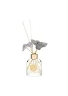 130 ml Elips Cam Şişe Seramik Çiçek Taşlı Bambu Çubuklu Black Orchid Oda Kokusu