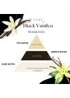 130 ml Siyah Cam Şişe Seramik Çiçek Taş Bambu Çubuklu Black Vanilya Oda Kokusu