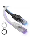 15 metre, Ethernet Kablosu, Ağ Kablosu, LAN, Cat6, Modem İnternet Kablosu, Gri