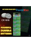 1616 DL1616 3V Lityum Düğmeli Piller (5li Paket)