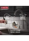16970-Sssd-DST Single Handle Pull-Down Kitchen musluk with sıvı sabun dispenseri, paslanmaz by musluk