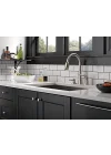 16970-Sssd-DST Single Handle Pull-Down Kitchen musluk with sıvı sabun dispenseri, paslanmaz by musluk