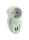 16A-3500W Çift Usbli Tekli Akim Korumali Priz (79 X 155 Mm)