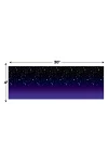 1er Pack Starry NIGHT arka plan, 4-feet 30-feet