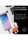 1m Usb-C To Usb-C Örgülü Şarj Kablosu - Siyah
