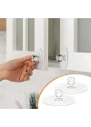 ® 2 Adet Kristal Kendiliğinden Güçlü Yapışkanlı Kulp Askısı Tutma Kolu