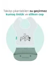 2-in-1 Katlanır Mama Önlüğü / Powder Green