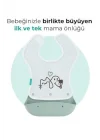 2-in-1 Katlanır Mama Önlüğü / Powder Green