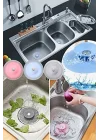 2 Kademeli Dokunmatik Lavabo Tıkacı Silikon Lavabo Gider Tıpası