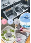 2 Kademeli Dokunmatik Lavabo Tıkacı Silikon Lavabo Gider Tıpası