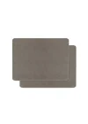 2li Gri Renk Deri Amerikan Servis 40 x 30 cm