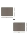 2li Gri Renk Deri Amerikan Servis 40 x 30 cm