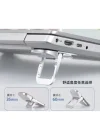 2li Paket Ayarlanabilir Laptop Standı - 2 Kademeli Ergonomik Yükseltici, Katlanabilir Taşınabilir Notebook Tutucu, Kaymaz Silikon Pedli Hafif Dizüstü Bilgisayar Standı