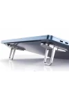 2li Paket Ayarlanabilir Laptop Standı - 2 Kademeli Ergonomik Yükseltici, Katlanabilir Taşınabilir Notebook Tutucu, Kaymaz Silikon Pedli Hafif Dizüstü Bilgisayar Standı