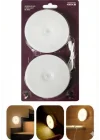 2li Set Kabin Led Hareket Sensörlü Hero LED Kabin Işığı - 4000K Doğal Beyaz, USB Şarjlı, Mıknatıslı Yapışkanlı Montaj – Dolap İçi, Mutfak, Merdiven ve Gardırop İçin Kablosuz Gece Lambası