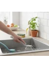 2li Set Pratik Lavabo ve Bulaşık Fırçası – 23 cm Ergonomik Uzun Saplı, Dayanıklı Kıllar – Mutfak ve Banyo Temizlik Fırçası Seti