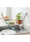 2li Set Pratik Lavabo ve Bulaşık Fırçası – 23 cm Ergonomik Uzun Saplı, Dayanıklı Kıllar – Mutfak ve Banyo Temizlik Fırçası Seti