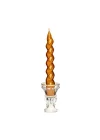 2li Twirl Glow Gold Şamdan Mum Seti (18 cm)