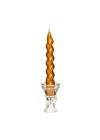 2li Twirl Glow Gold Şamdan Mum Seti (18 cm)