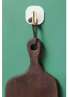 2li Yapışkanlı Retro Banyo Askılığı Beyaz, PRA-9932452-9489