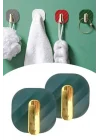 2li Yapışkanlı Retro Banyo Askılığı, Yeşil, PRA-9932453-0705