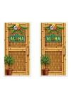 2 Parça Aloha Kapı Örtüsü, 30 x 5