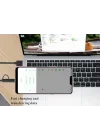2si 1 Arada Çok Hızlı Şarj Kablosu USB Adan Tip-c Kablosuna USB Adan Mikro USB Kablosuna Naylon Örgülü USB Adan Cye/Tip C/Mikro USB Şarj Cihazı Senkronizasyon Kablosu (Siyah/3.3 ft)