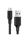 2.0 A USB-A & Micro USB Data ve Şarj Kablosu, 1 Metre, Siyah, 60136