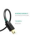 2.0 A USB-A & Mini-USB, Şarj ve Data Kablosu, 1.5 Metre, Siyah