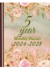 2024-2028 FIVE 5 YEAR MONTHLY PLANNER: MULTI YEAR JOURNAL FROM JANUARY 2024 TO DECEMBER 2028-60 MONTHS AGENDA SCHEDULE ORGANIZER, YEARS ... PINK BEIGE FLORAL COVER, LARG SIZED 8.5x11