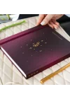 2026 Dikey Haftalık Ajanda 12 Aylık Sert Kapak 18 x 20 cm - Bordo