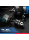 ® 20754 bir 3/8 CHUCK dönüştürücü, Quick Change şaftlı sürücüler için | 1/2 adaptör dahil