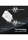 20W Şarj Adaptörü (iPhone 8 ve Üstü ile Uyumlu, USB-C, 4A, 20W)