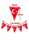 23 Nisan Süsleri 23 Nisan Hediyeleri 10 lu üçgen Flama - 10 Parça
