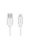 2.4A iPhone Lightning Şarj ve Data Kablosu Beyaz 1 Metre