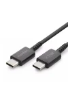 25W USB-C to Type-C Hızlı Şarj ve Data Kablosu 1 Metre - PD Şarj Kablosu, Siyah